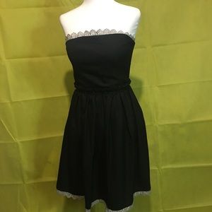Dressy black dress.